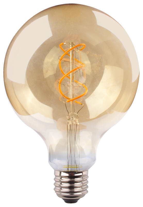 Müller Licht Retro LED Filament Globeform gold 4W=25W E27 245lm 2000K  (Extra Warmweiß)