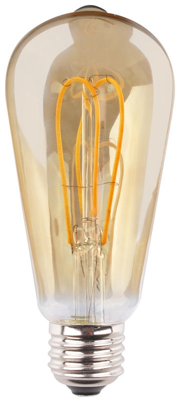 Müller Licht Retro LED-Filament Leuchtmittel Edison Gold 4W=25W E27 245lm 2000K Extra Warmweiß