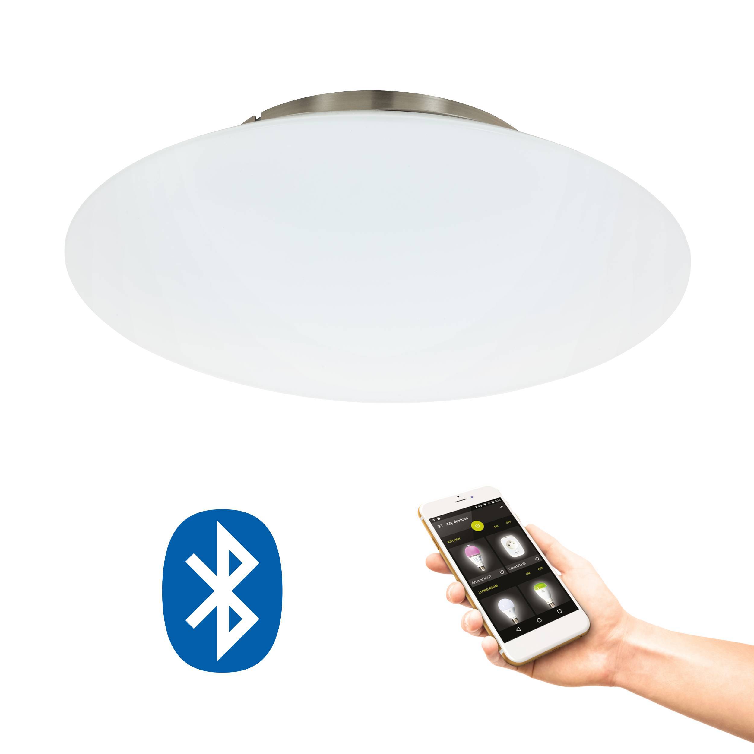 Eglo Connect LED Deckenleuchte Salobrena-C weiß 27W RGB & CCT App steuerung