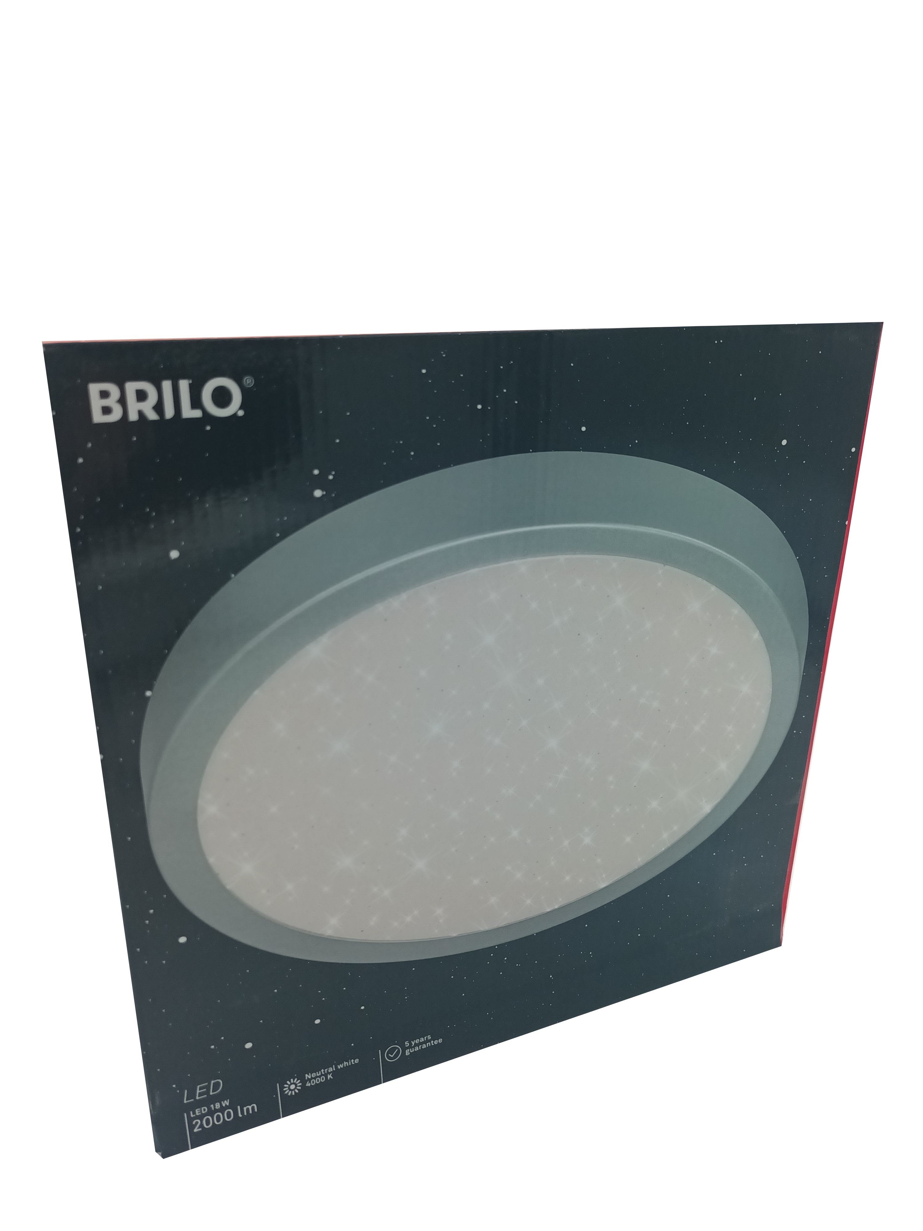 Brilo LED Deckenleuchte Runa 18W 2000lm 4000K (Neutralweiß) mit Sterneffekt Ø28cm
