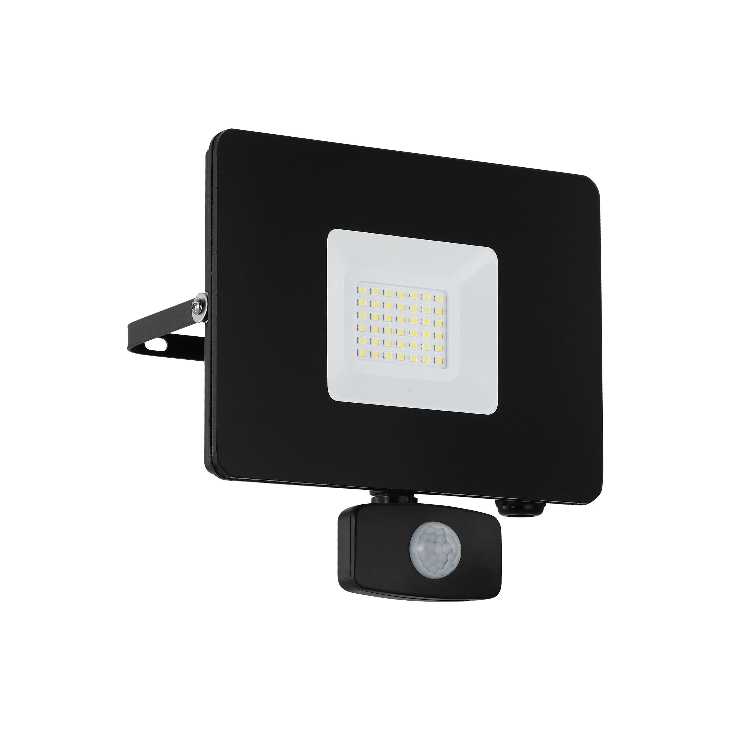 Eglo LED Außenstrahler Faedo 3 Schwarz 30W 2750lm 5000K (Kaltweiß) mit Sensor IP44