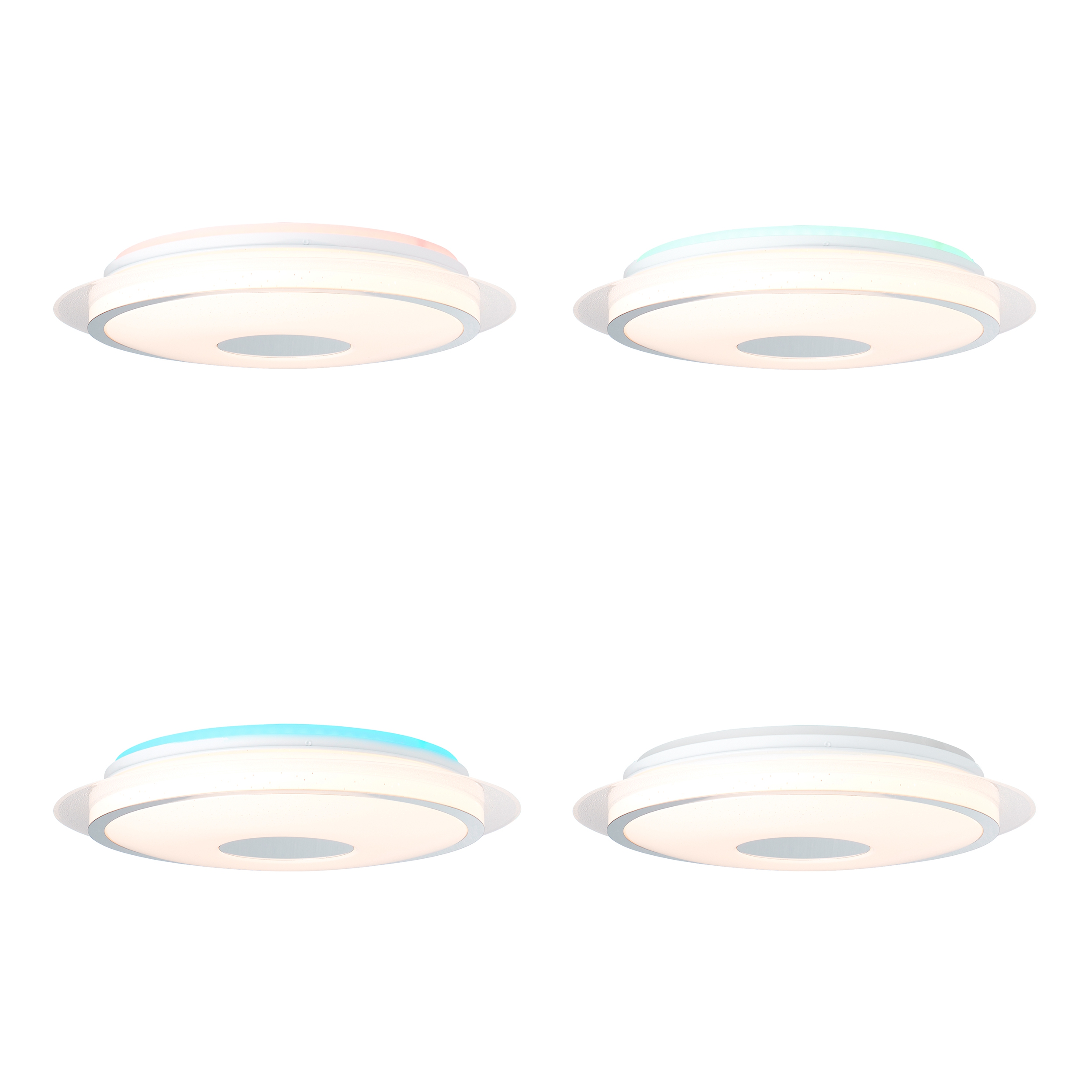 Brilliant LED Deckenleuchte Viktor 24W CCT RGB Backlight mit Fernbedienung