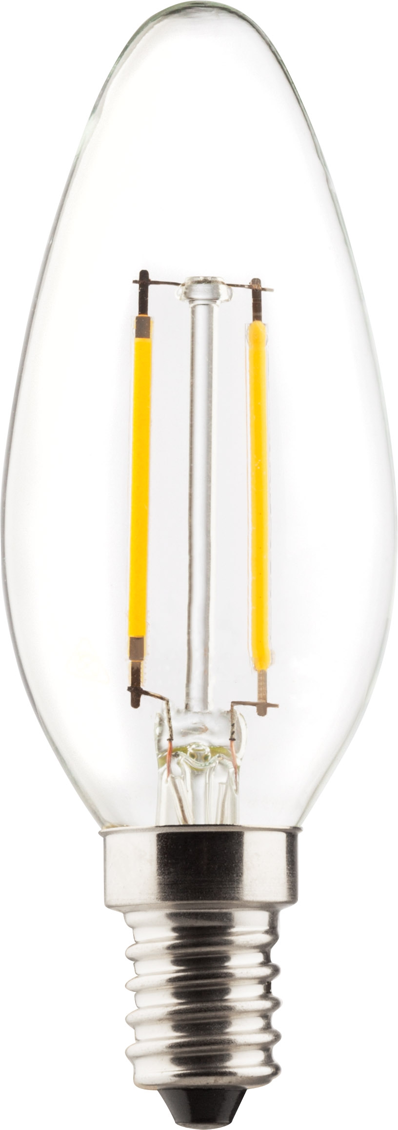 Müller Licht LED-Filament Leuchtmittel Kerzenform 2,5W=23W E14 220lm 2700K (Warmweiß)