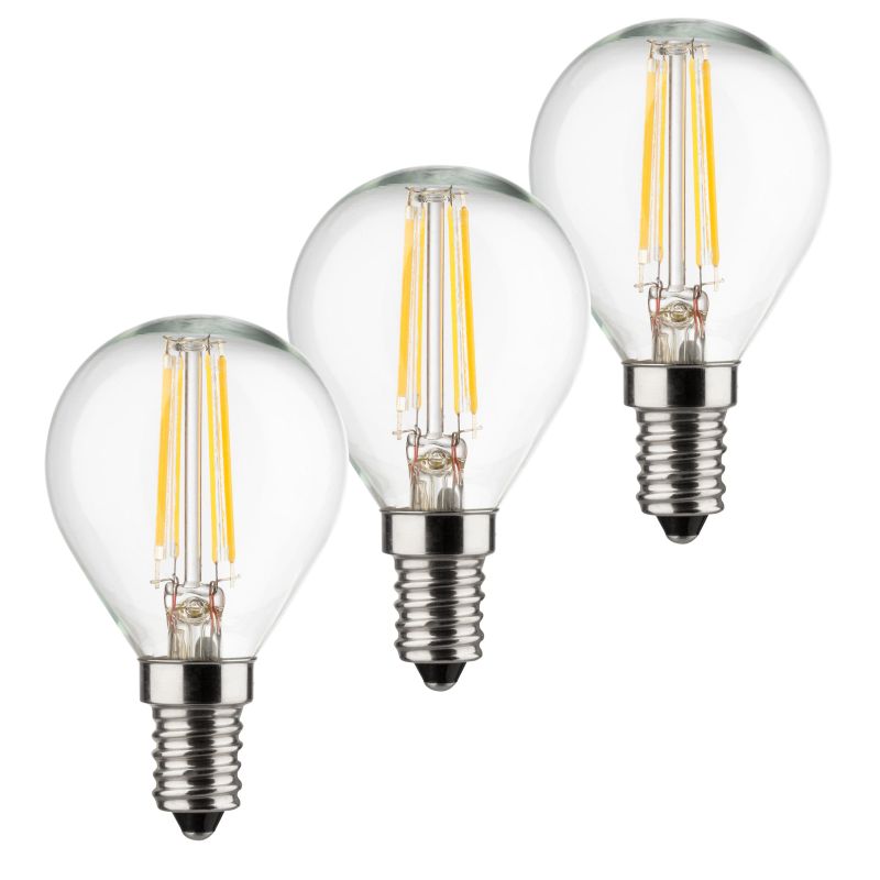 Müller Licht Retro LED-Filament Leuchtmittel Tropfenform 4W=40W E14 470lm 2700K 2+1
