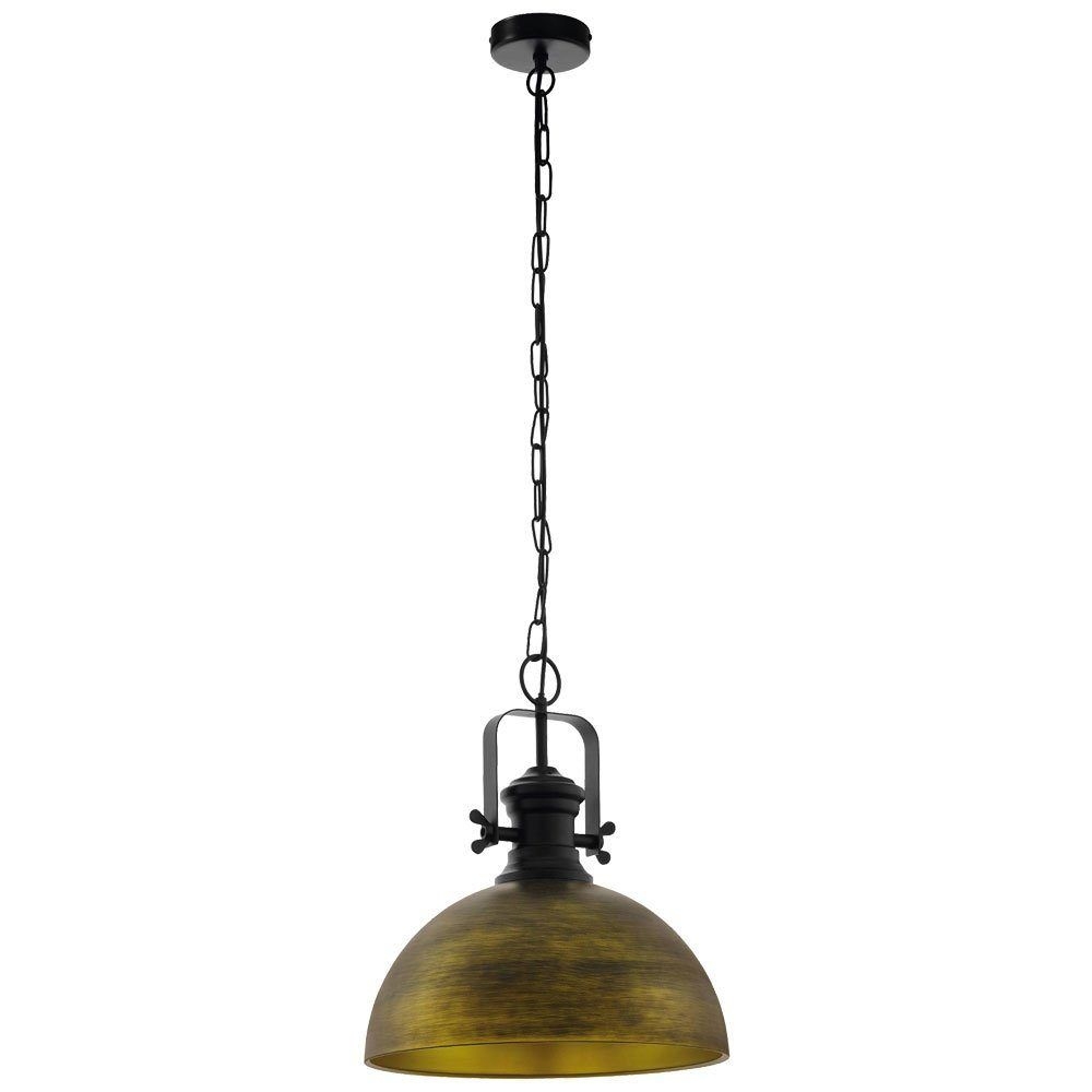 Eglo Pendelleuchte Combwich bronze furnier Vintage E27 max. 60W Ø40cm