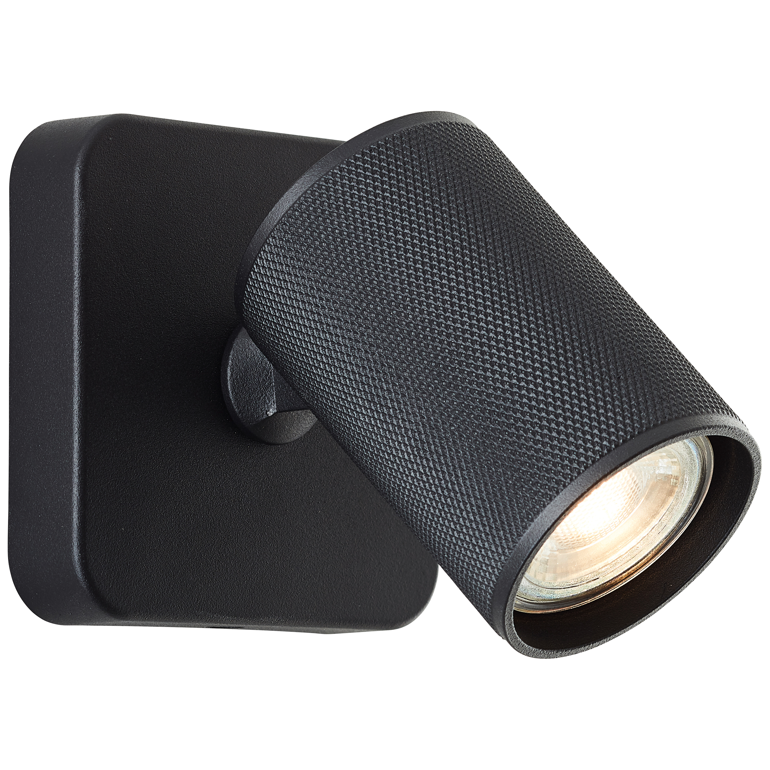Brilliant LED Wandspot Marty sand schwarz GU10 5W 3000K Warmweiß dimmbar schwenkbar