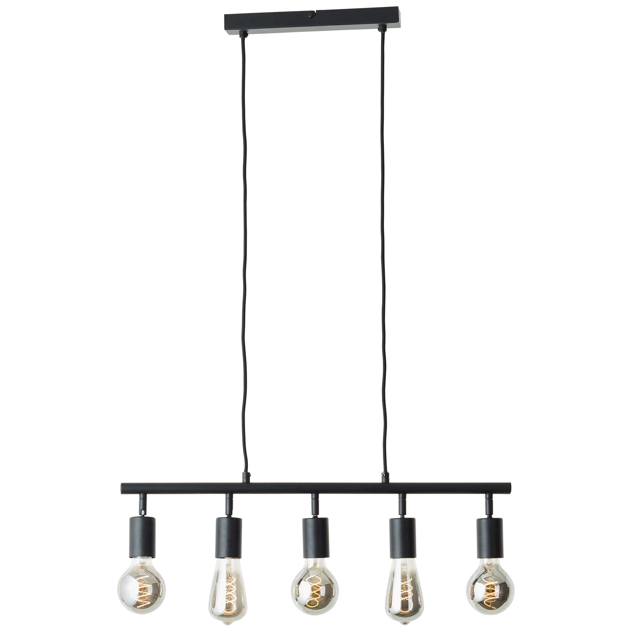Brilliant Matrix Pendelleuchte – 4flammig, Schwarz, 95 Cm Breit, Dimmbar, Für Esstisch & Wohnzimmer