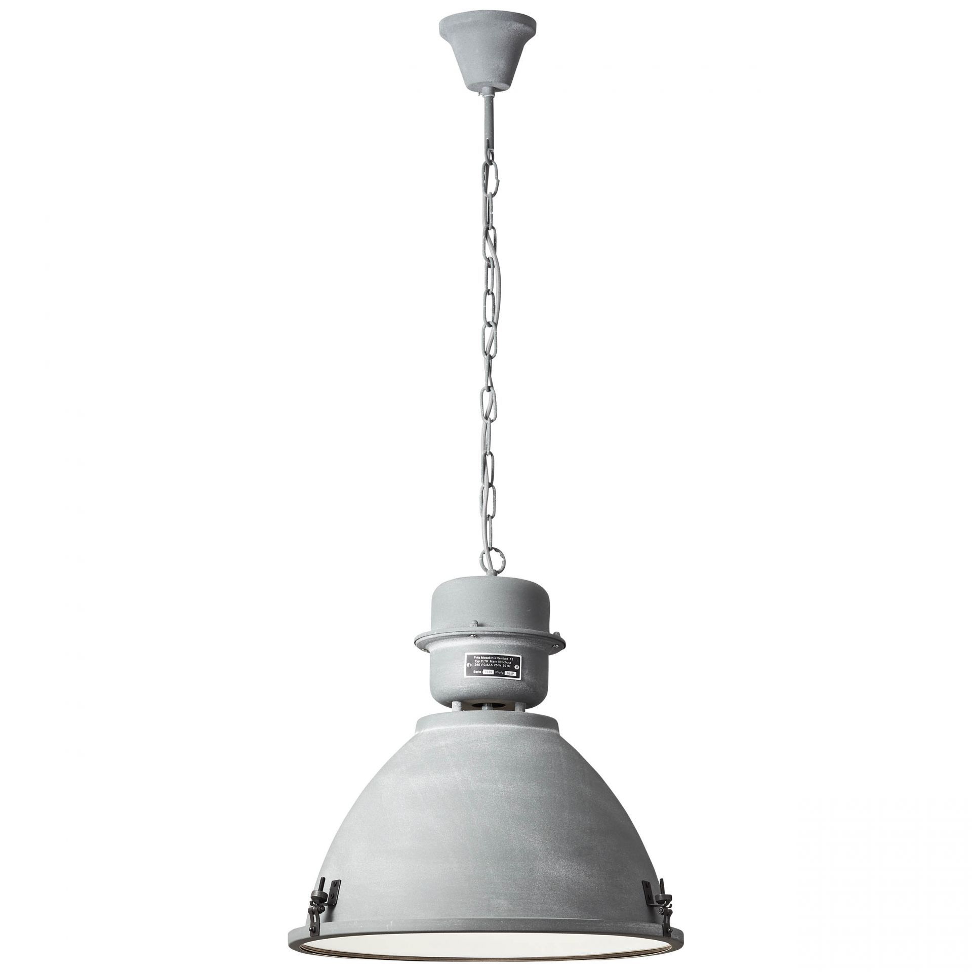 Brilliant Pendelleuchte Kiki E27 Grau Beton Ø48cm ohne Leuchtmittel