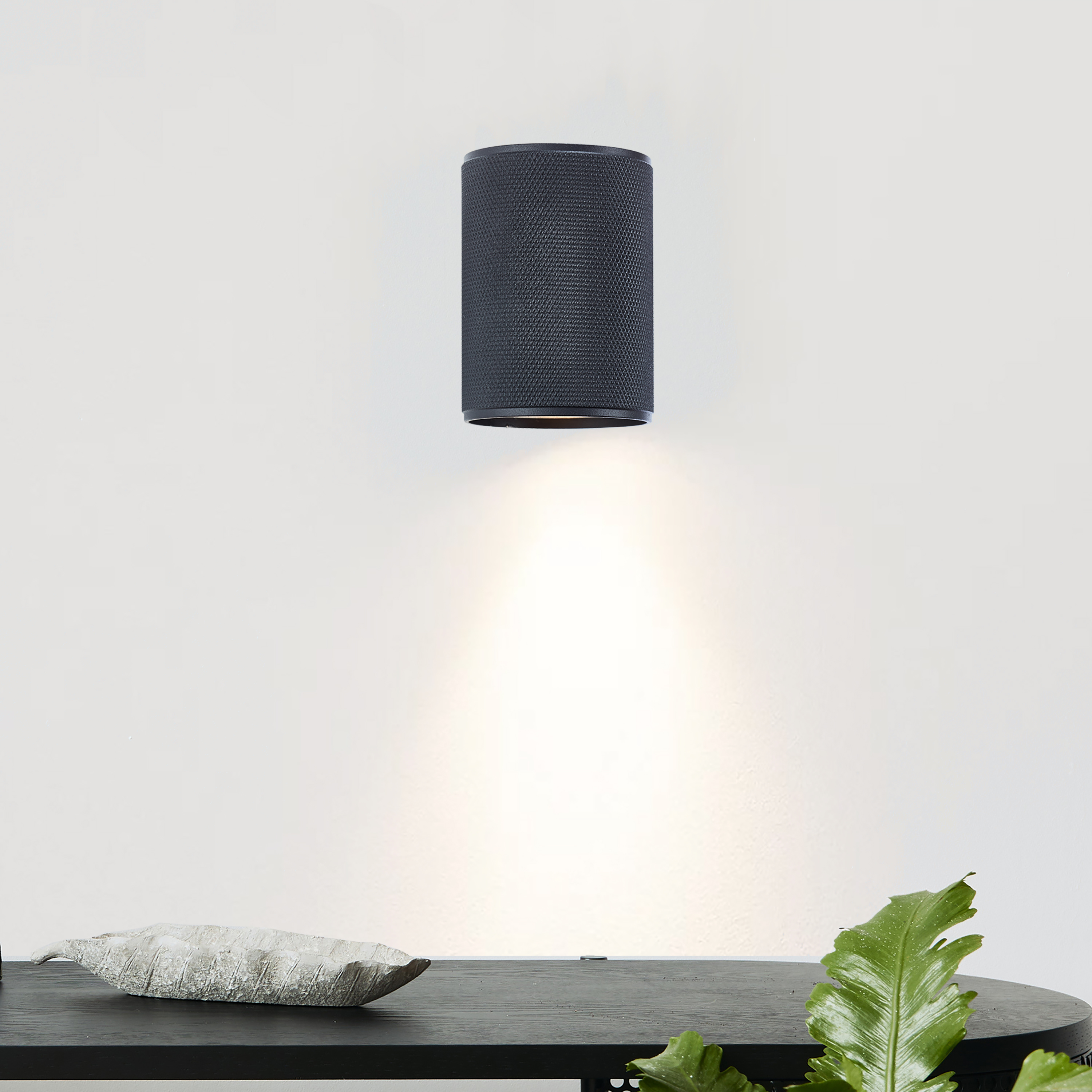 Brilliant LED Wandleuchte Marty Up & Down sand schwarz GU10 5W 3000K Warmweiß dimmbar