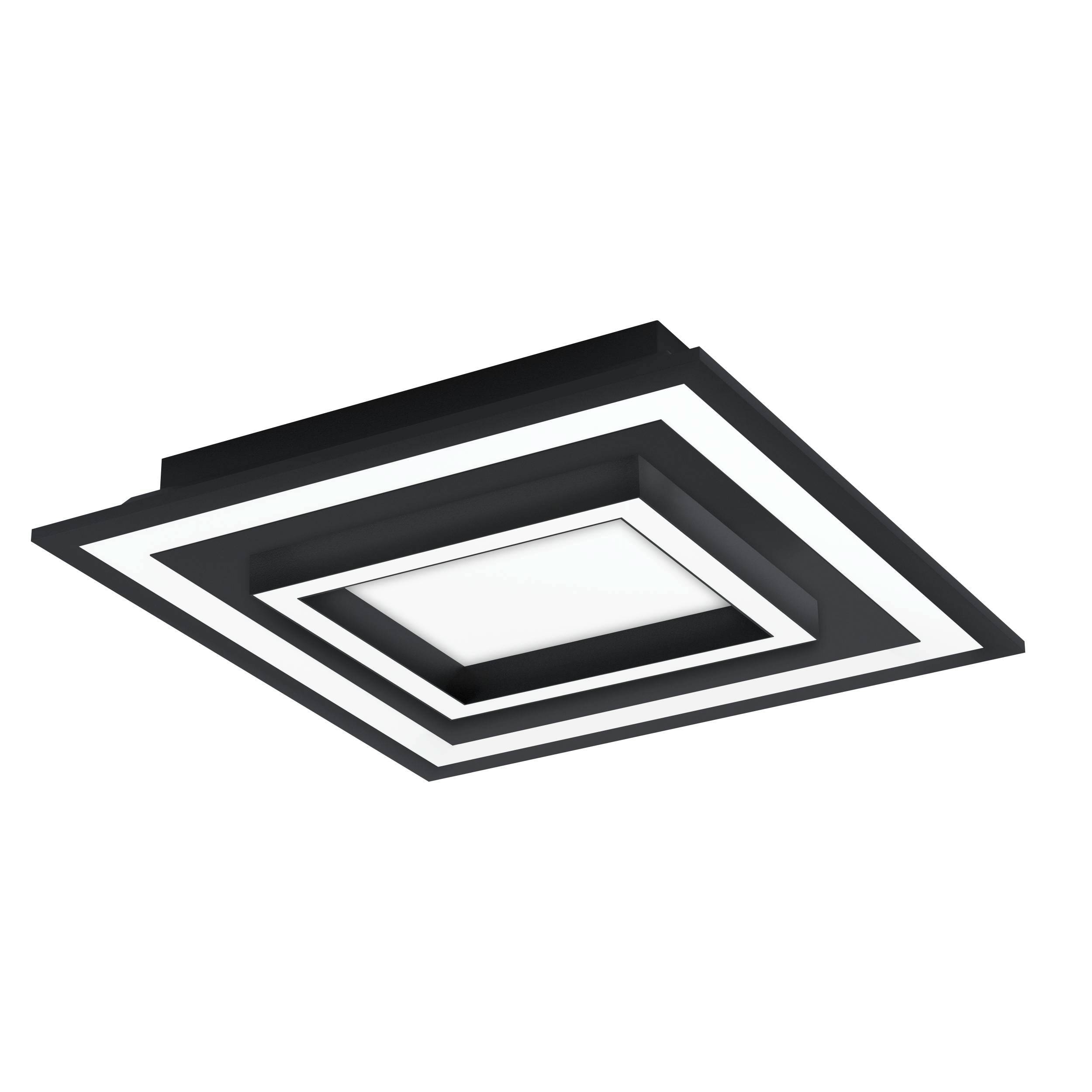 Eglo LED Connect Deckenleuchte SAVATARILA-C Schwarz 20W Warmweiß-Tageslichtweiß & RGB Farbwechsel