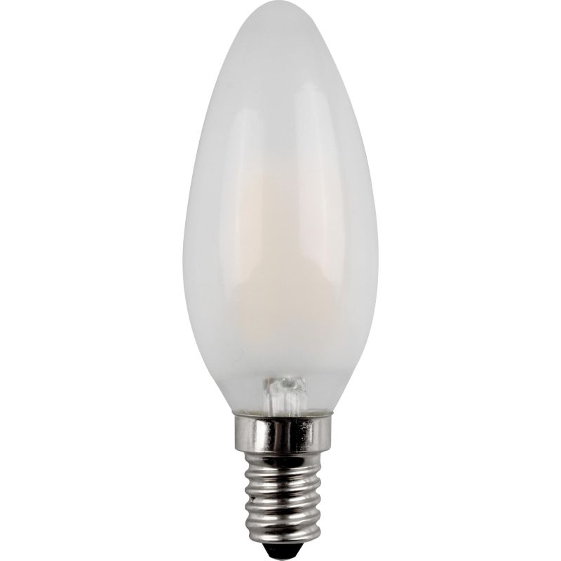 Müller Licht Retro LED-Filament Leuchtmittel Kerzenform 4,5W=38W E14 matt 2700K (Warmweiß)