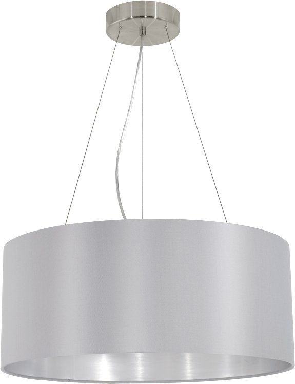 Eglo Pendelleuchte Maserlo Matt/Grau 3xE27 Max. 60W Ø530
